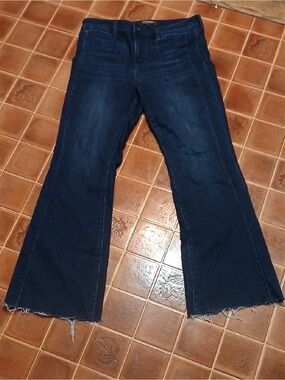 Liverpool Jean Co. Wide Leg Raw Hem Jeans